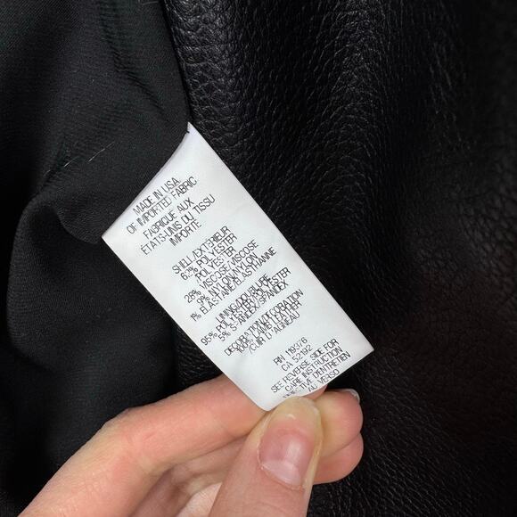 Helmut Lang Textured Fabric Double Zipper Asymmetrical Moto Lamb Leather Jacket - Picture 11 of 11